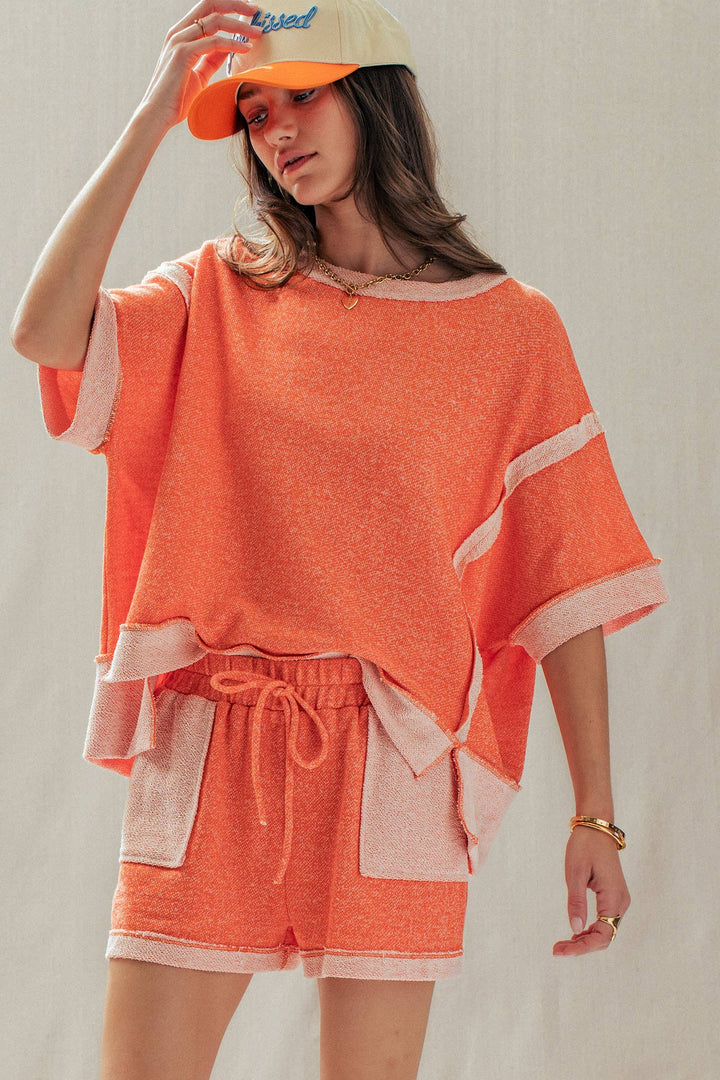 Reverse Seam Terry Two-Piece Set