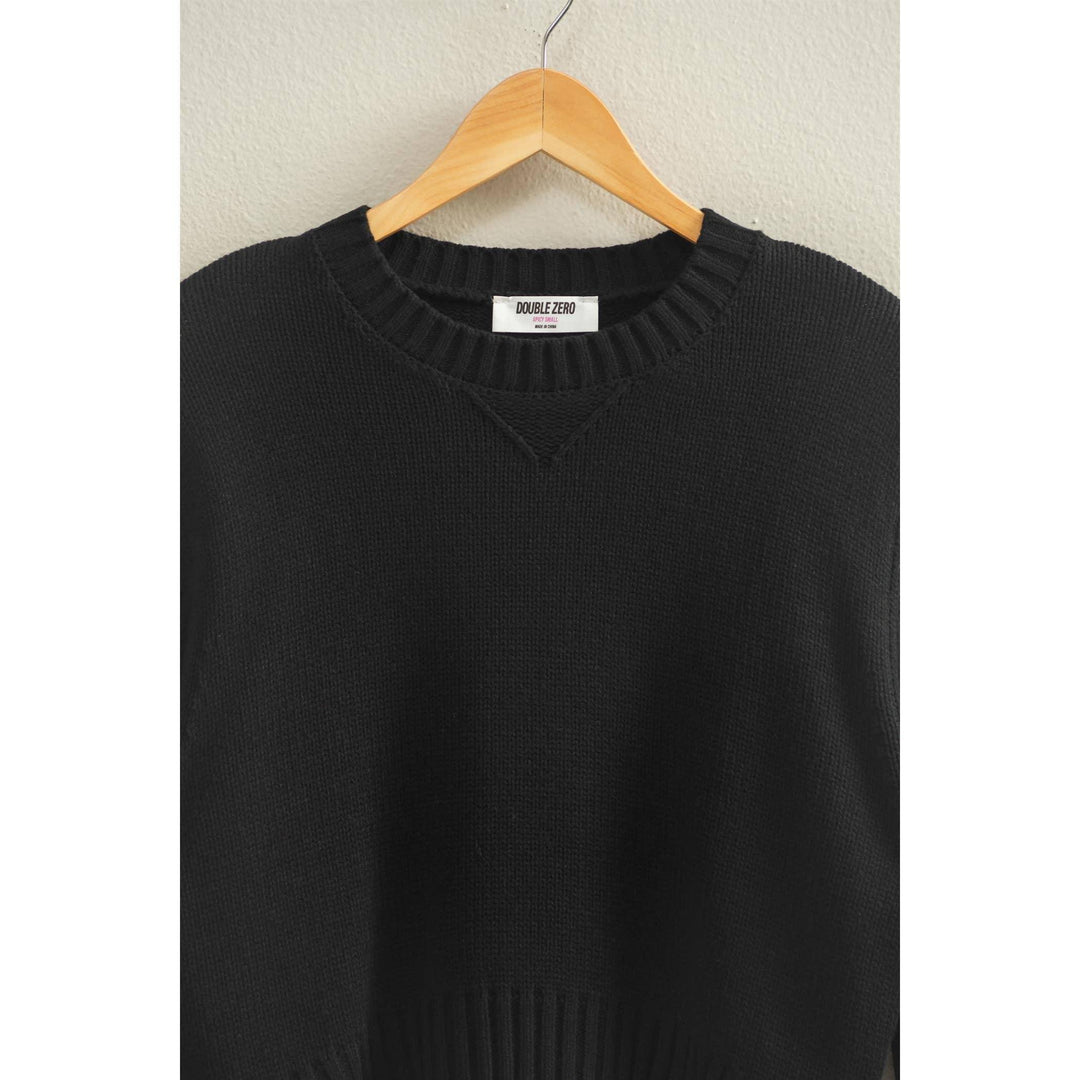 Women's Sweaters - Cropped Long Sleeve Sweater - - Cultured Cloths Apparel