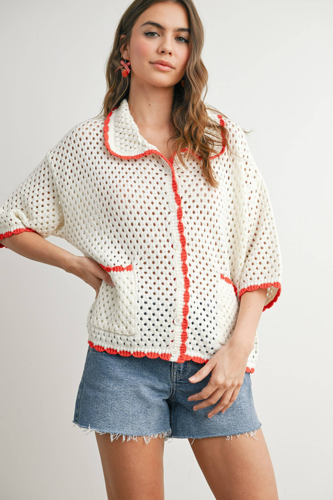 Urban Vibe Crochet Sweater Top