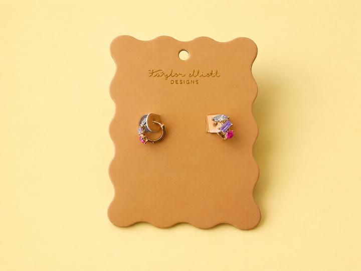 Huggie Earrings - Multi-Shaped - Quinn - Assorted Colors