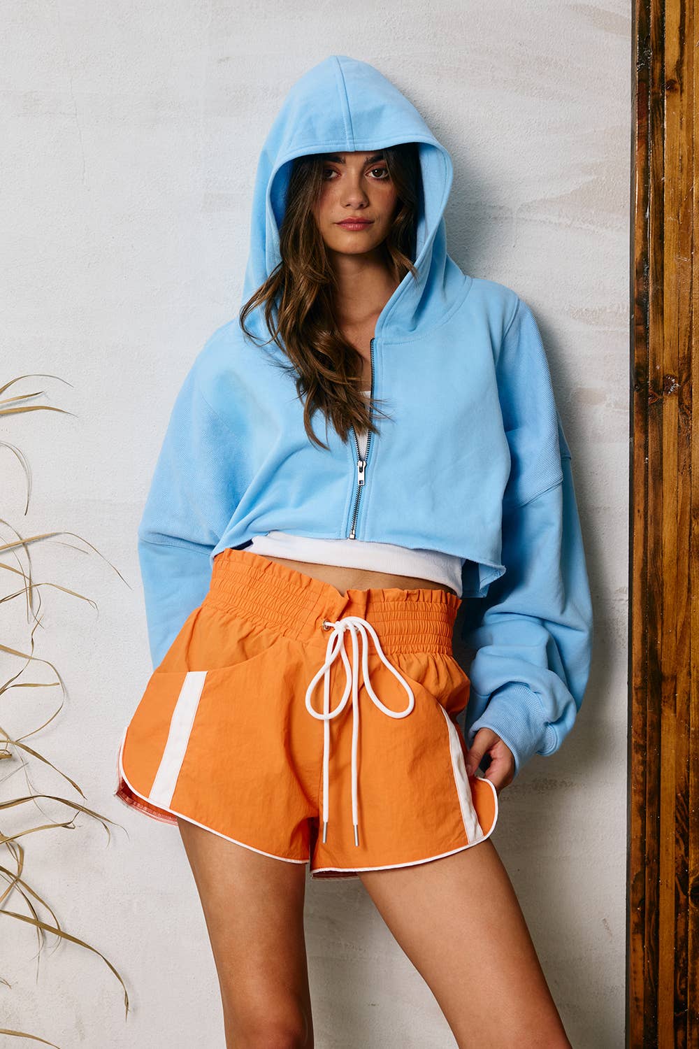 Shorts - Windbreaker Shorts With Contrast Stripe - - Cultured Cloths Apparel