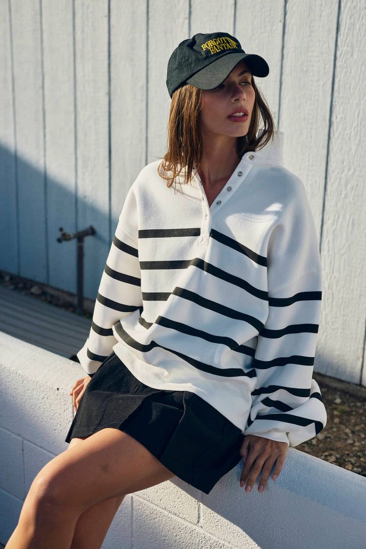Addison Stripe Pullover