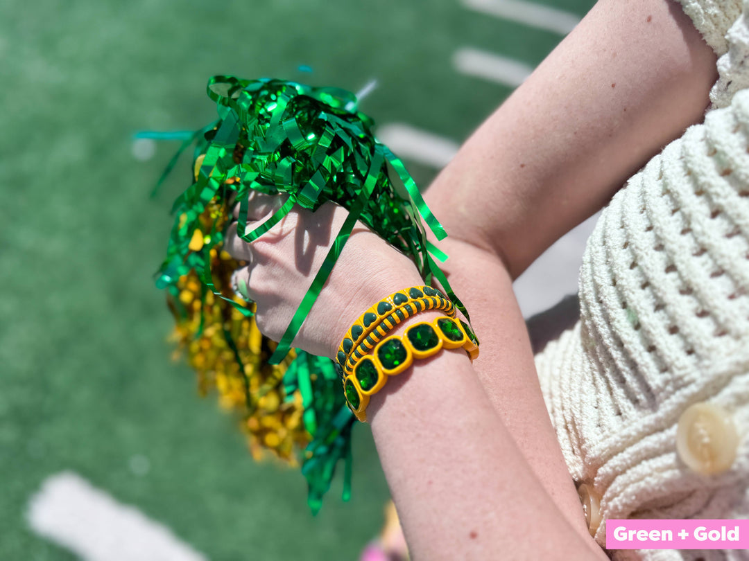Accessories, Bracelets - Enamel Stretch Bracelets - Team Spirit -3 Pc Set-Asst Colors - - Cultured Cloths Apparel