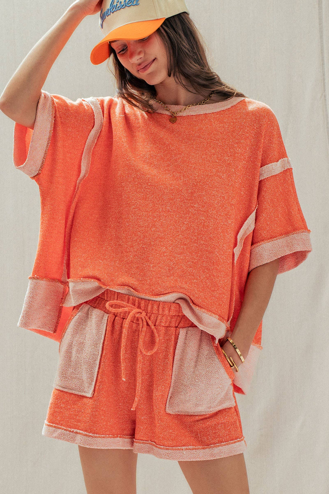 Reverse Seam Terry Two-Piece Set
