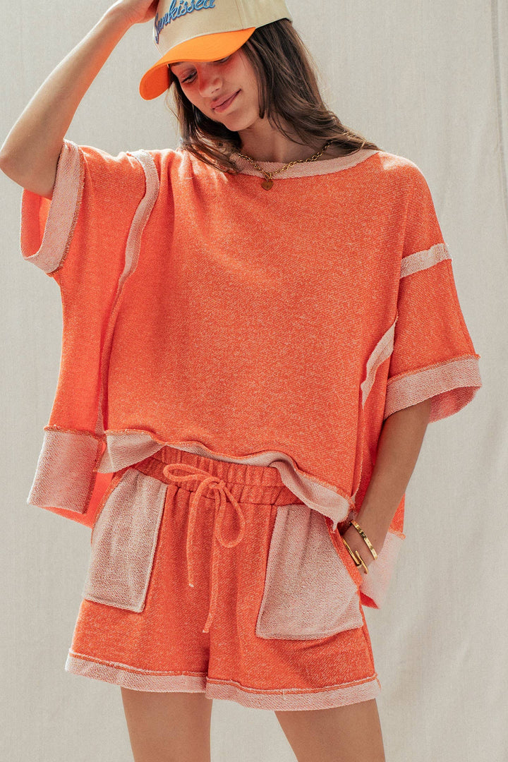 Reverse Seam Terry Two-Piece Set