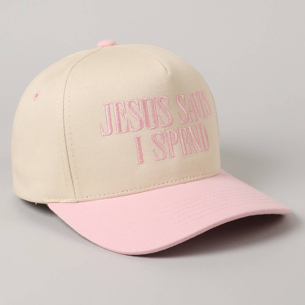 Accessories, Hats - JESUS SAVES I SPEND Embroidery Trucker Hat - - Cultured Cloths Apparel