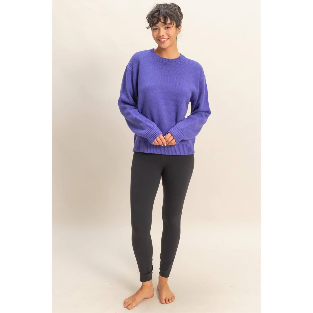 Women's Sweaters - Crew Neck Sweater - - Cultured Cloths Apparel