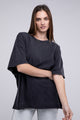 Women's Short Sleeve - Oversized T-Shirt - BLACK - Cultured Cloths Apparel