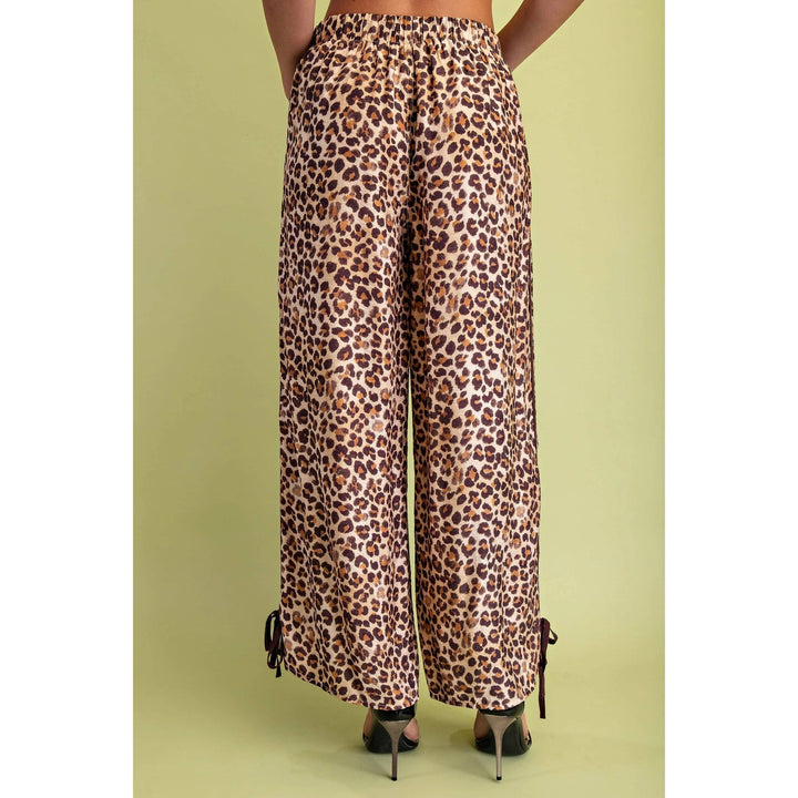 Pants - Blue Leopard Print Pants - - Cultured Cloths Apparel