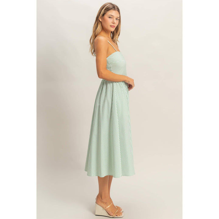 Striped Spaghetti Strap Dress