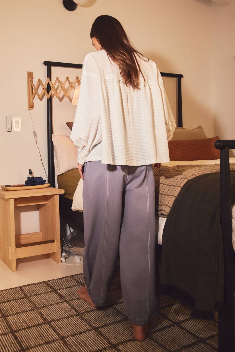 Pants - Floral Relaxed-fit Cropped Pants - - Cultured Cloths Apparel