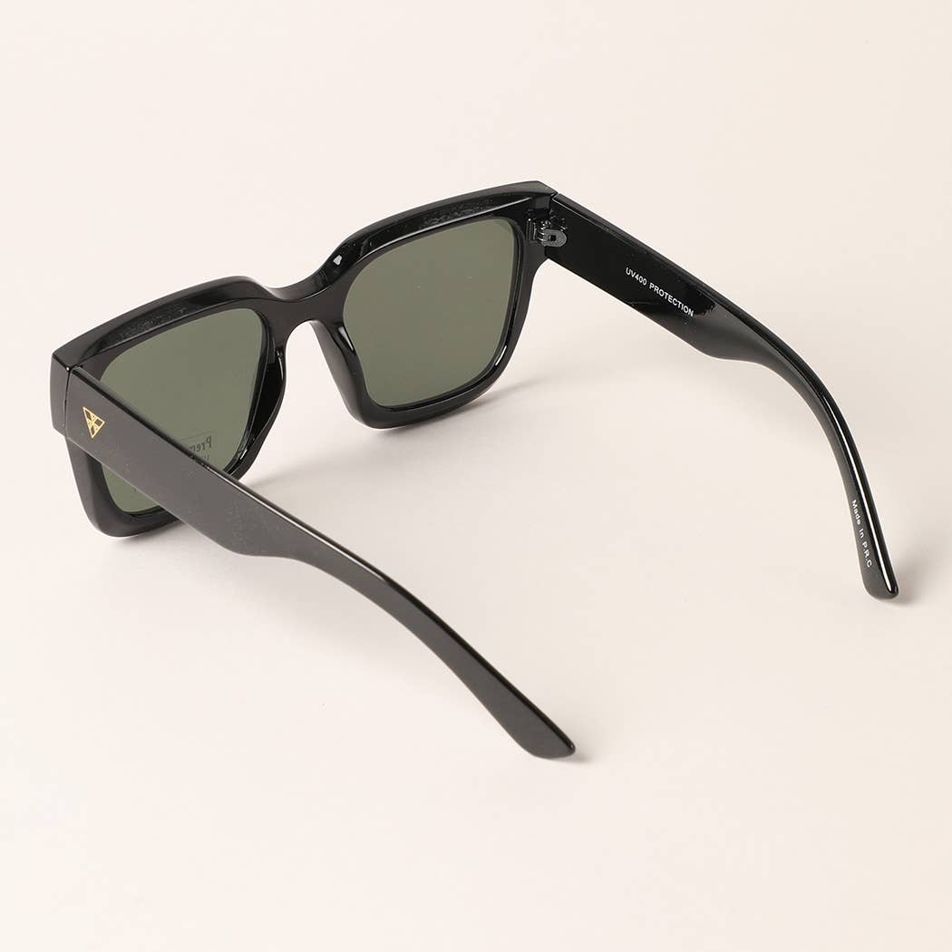 Sunglasses - Oversized Square Shape Chunky Frame Sunglasses - - Cultured Cloths Apparel