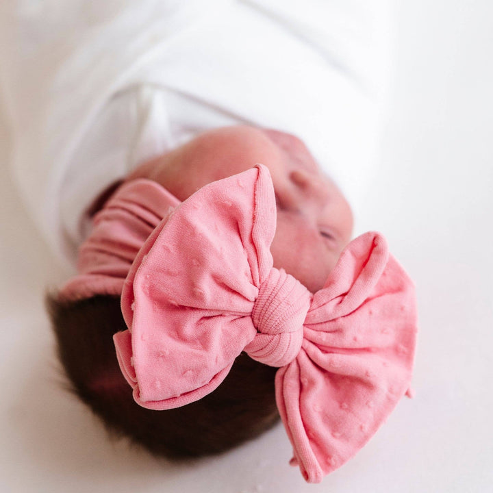 Accessories - Baby Bling® Shabby Dot FAB-BOW-LOUS® soft nylon bow headband - - Cultured Cloths Apparel