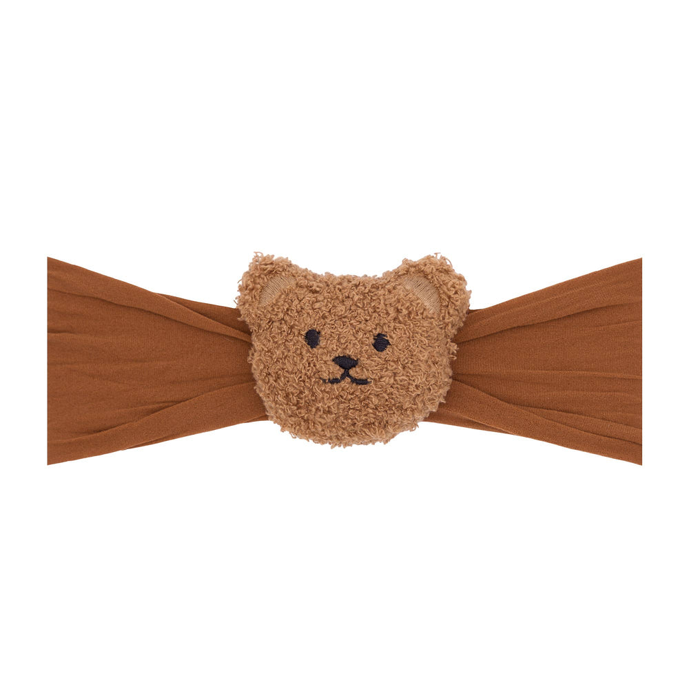 Accessories - Baby Bling® Teddy Bear soft nylon headband - Teddy Cocoa - Cultured Cloths Apparel