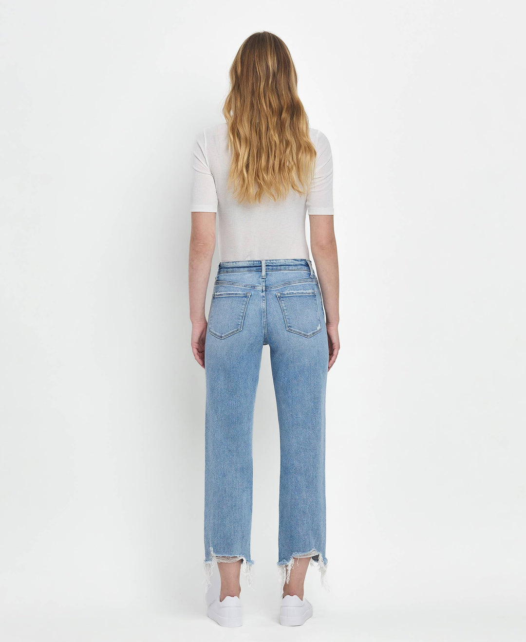 - HIGH RISE REGULAR STRAIGHT JEANS T6478 - - Cultured Cloths Apparel