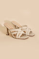 Shoes - KELLAN-S Double Cross Braided Heels -  - Cultured Cloths Apparel