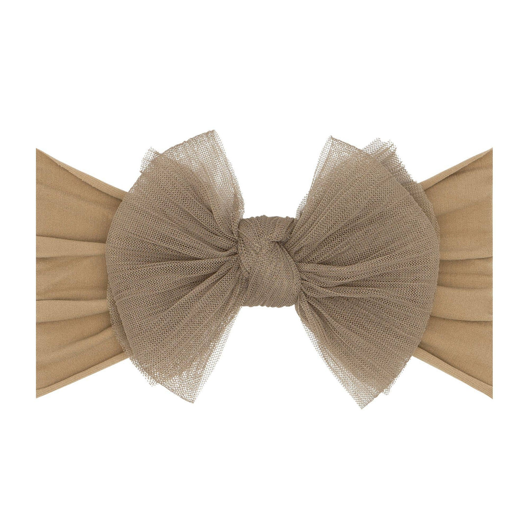 Accessories - Baby Bling® Tulle FAB® soft nylon headband with tulle bow - - Cultured Cloths Apparel