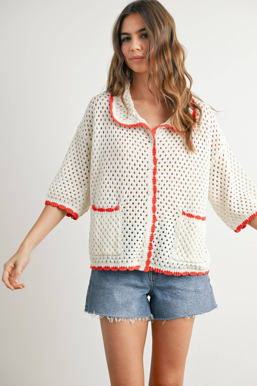 Urban Vibe Crochet Sweater Top