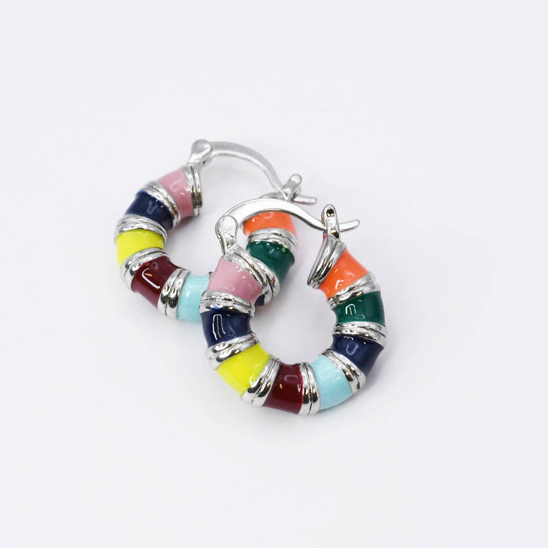 Accessories - Fiesta Silver Hoop G23 - - Cultured Cloths Apparel