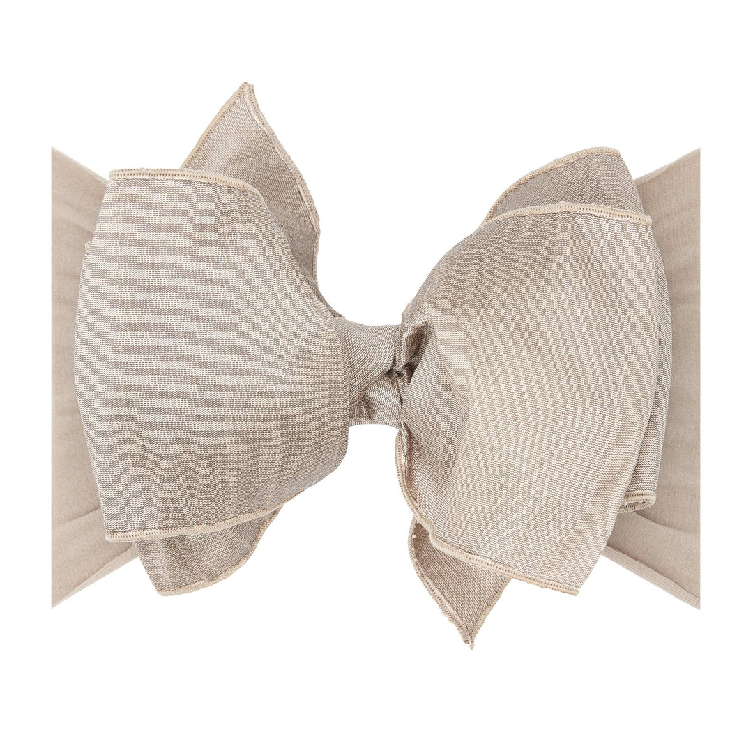 Accessories - Baby Bling® Faux Silk Big Classic Bow on soft nylon headband - - Cultured Cloths Apparel