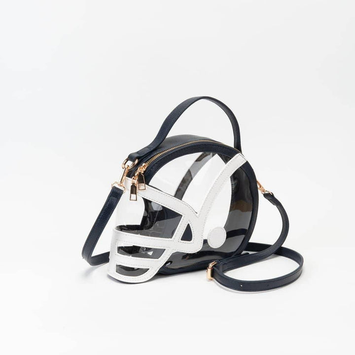 Handbags - TG10902 Clear Gameday Football Helmet Satchel/Crossbody Bag - - Cultured Cloths Apparel