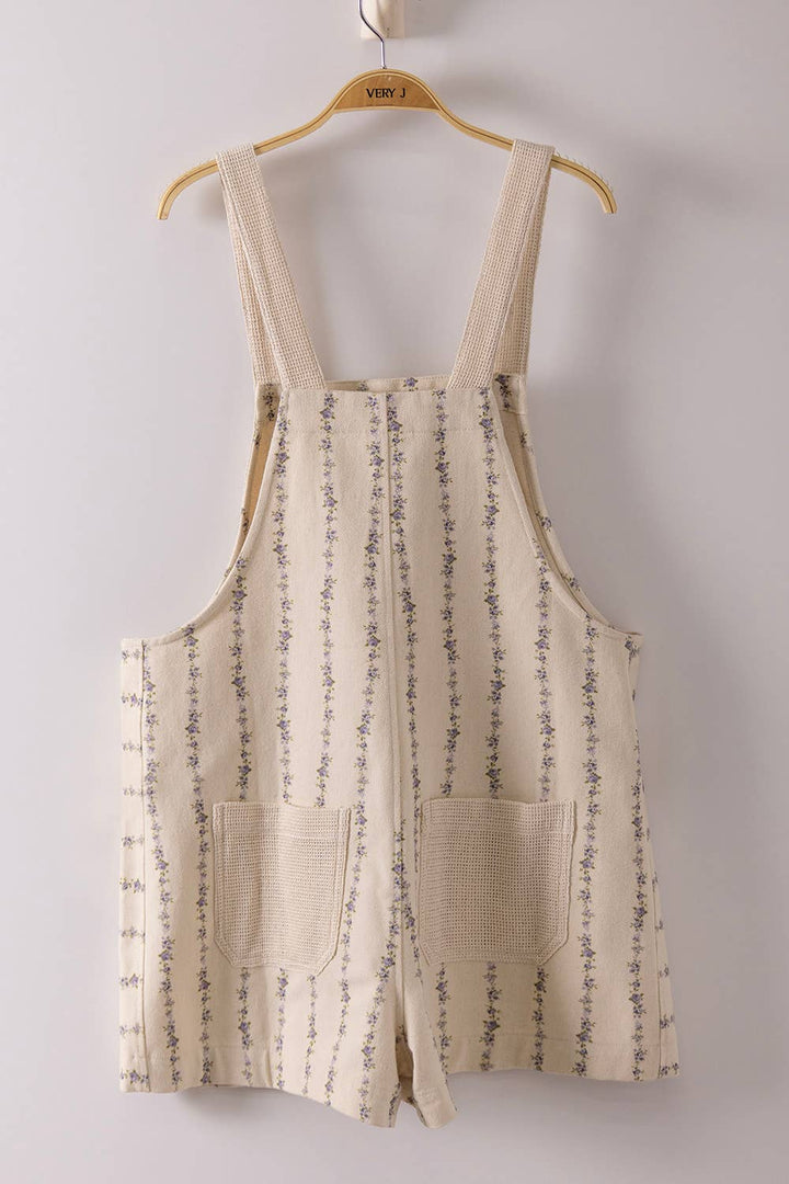 Romper - Floral Print Casual Overall - - Cultured Cloths Apparel