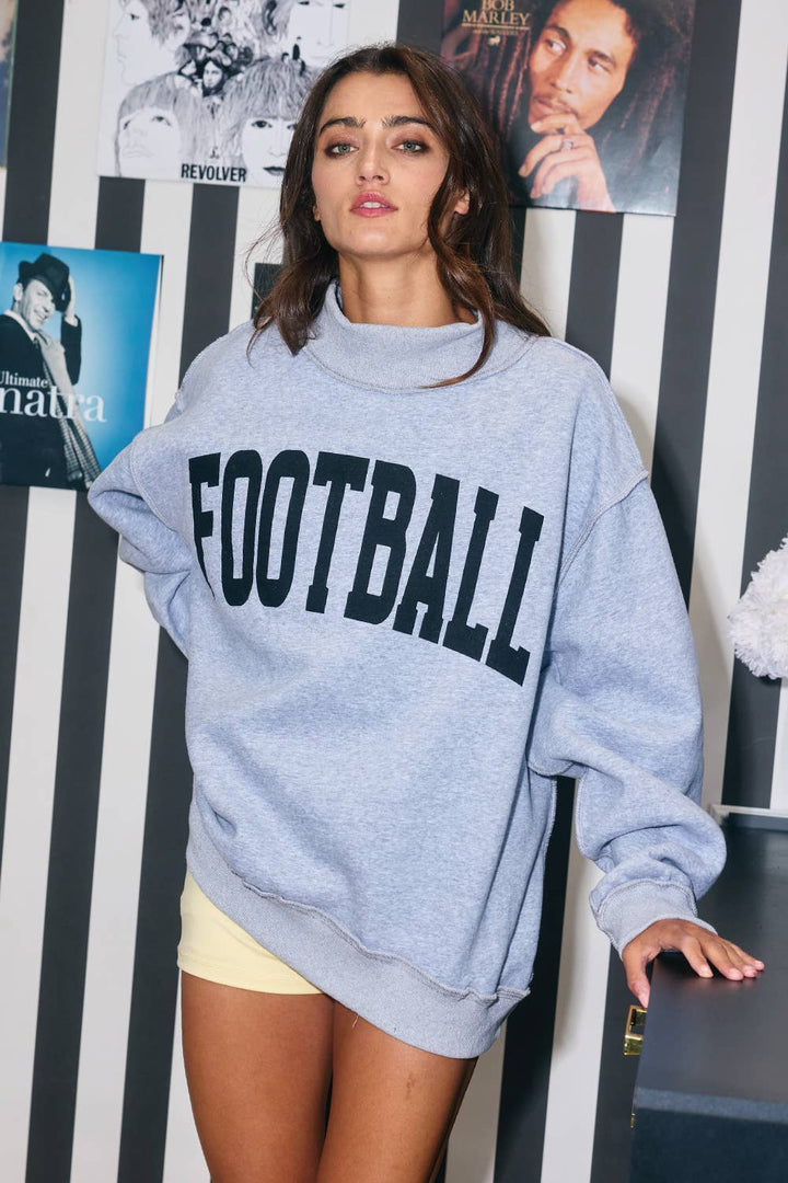IT2594-FOOTBALL | 'FOOTBALL & GAMEDAY' Reversible Sweatshirt