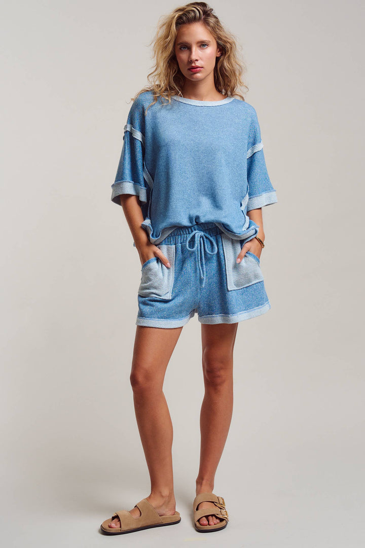 Reverse Seam Terry Two-Piece Set
