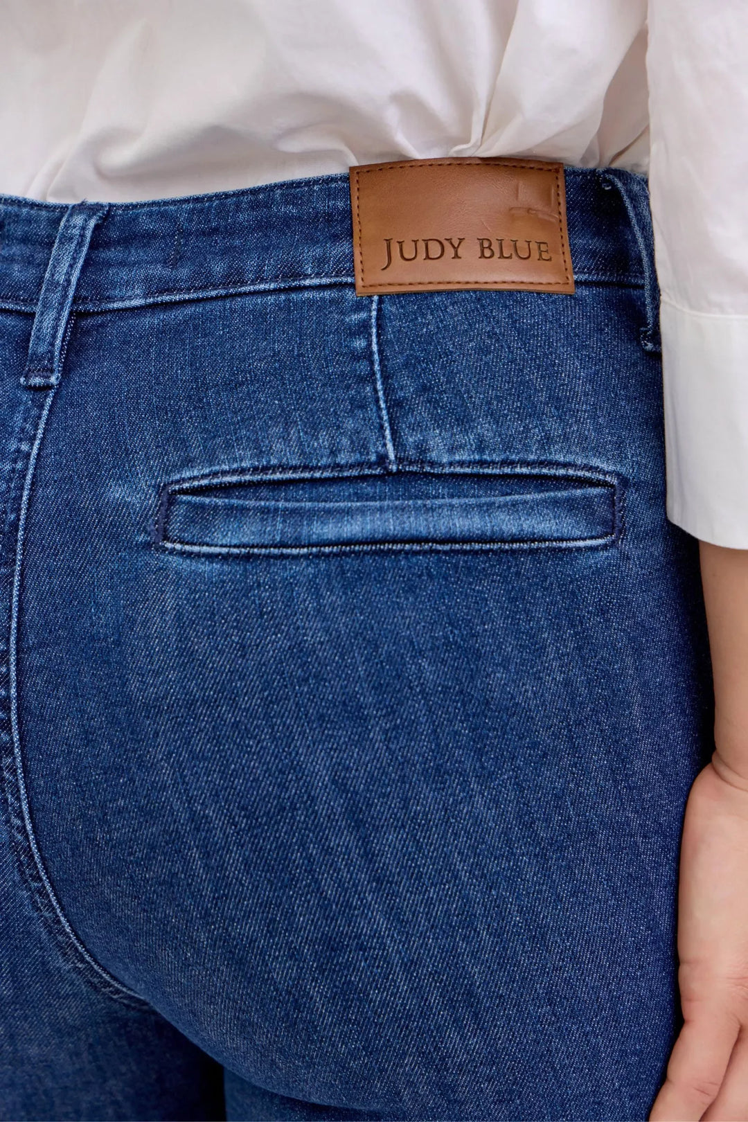 Denim - Judy Blue High Waist Flare Jeans with Front Patch Pockets - - Cultured Cloths Apparel