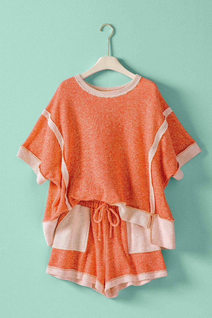 Reverse Seam Terry Two-Piece Set
