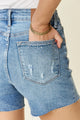 Women's Shorts - Judy Blue Full Size High Waist Rhinestone Decor Denim Shorts -  - Cultured Cloths Apparel