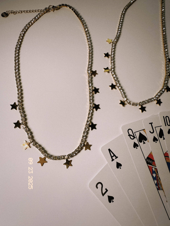 Julietta Star Charm Tennis Necklace