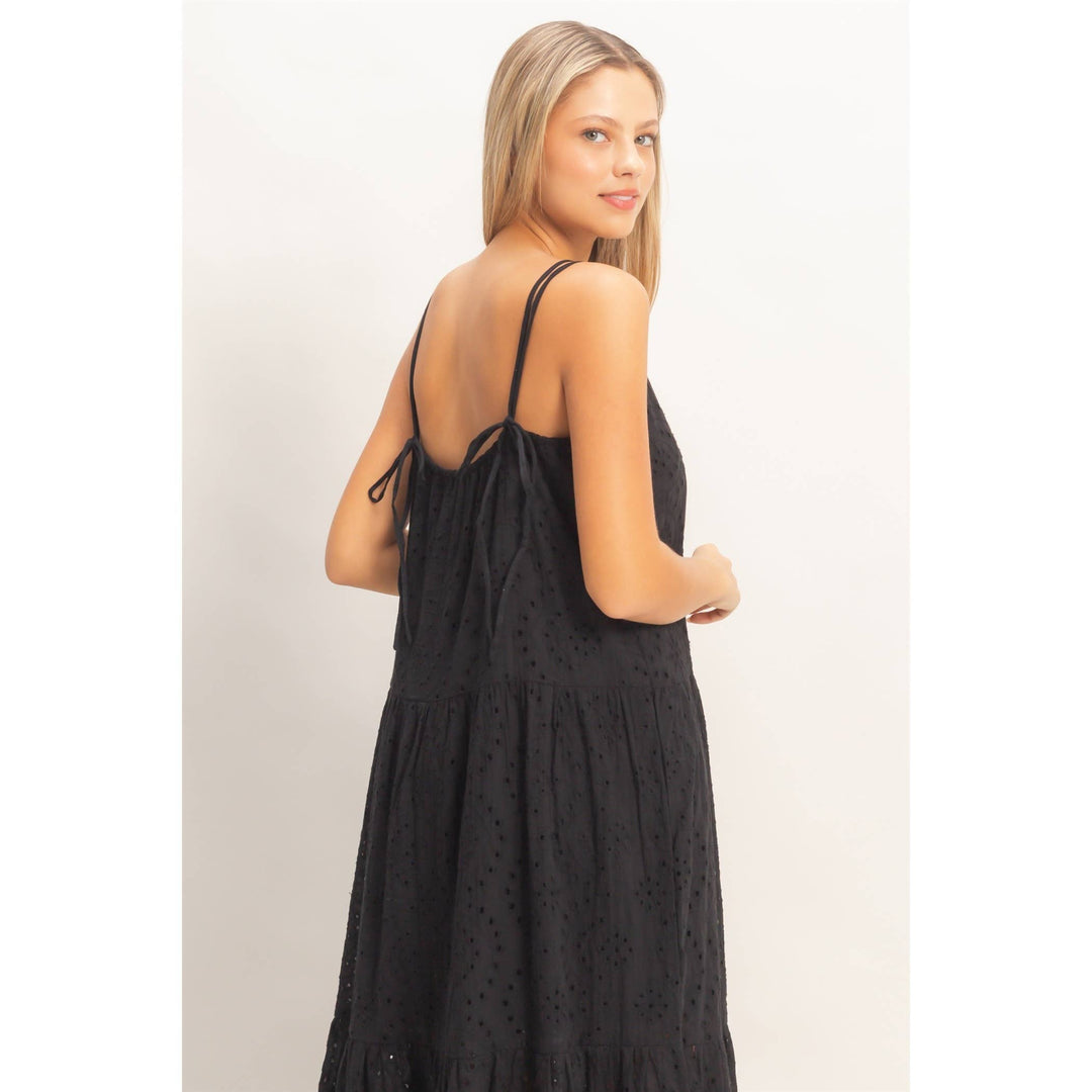 Dresses - Tiered Spaghetti Strap Maxi Dress - - Cultured Cloths Apparel