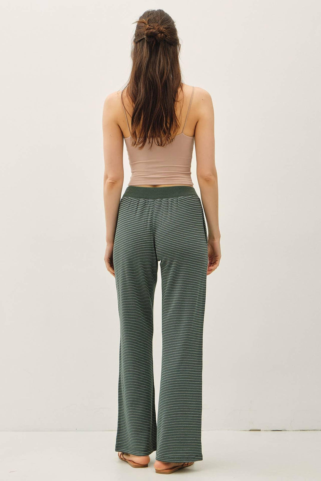 STITCHED THERMAL PULL ON PANTS