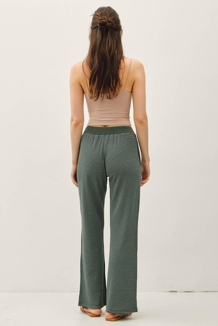 STITCHED THERMAL PULL ON PANTS