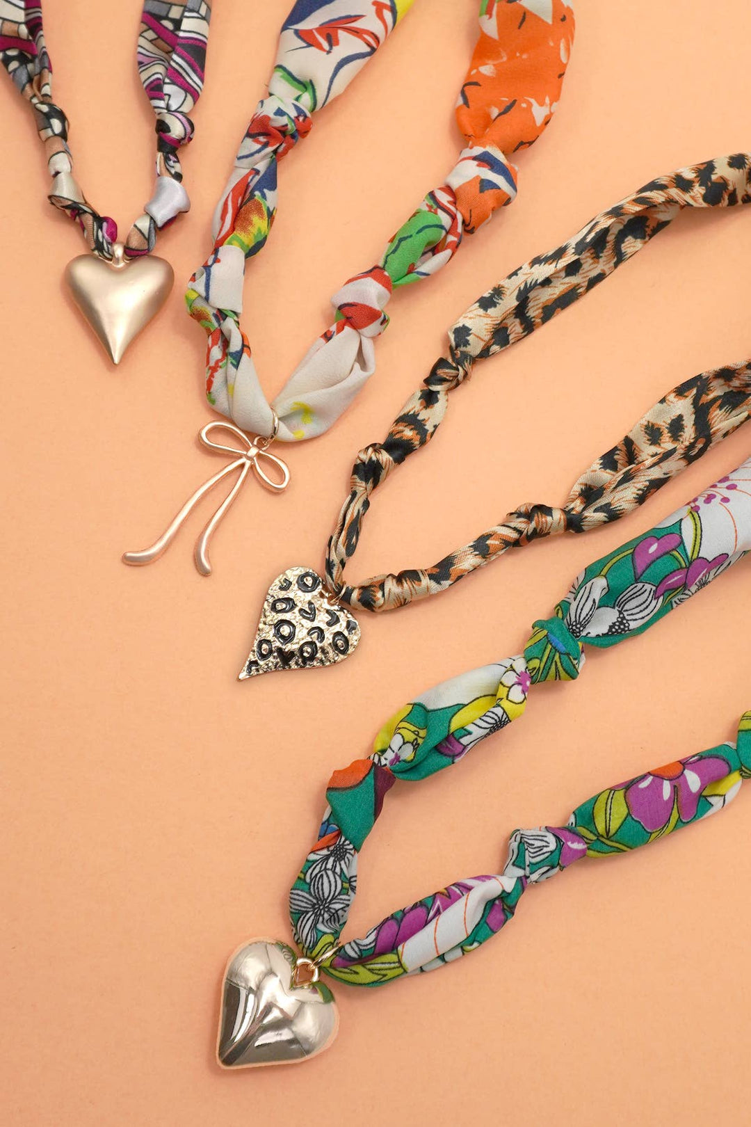 Accessories, Necklaces - HANDMADE SCARF CHARM NECKLACE | 80N91790 - - Cultured Cloths Apparel