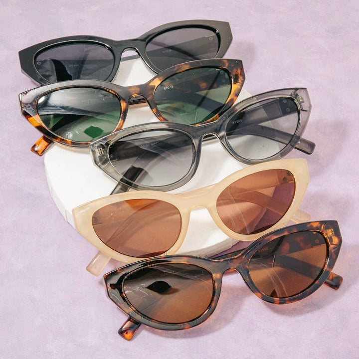 Sunglasses - Retro Cat Eye Frames Sunglasses Set - - Cultured Cloths Apparel