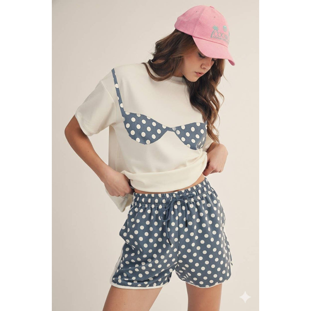 - Daydream In Polka Dots Bikini Top - - Cultured Cloths Apparel
