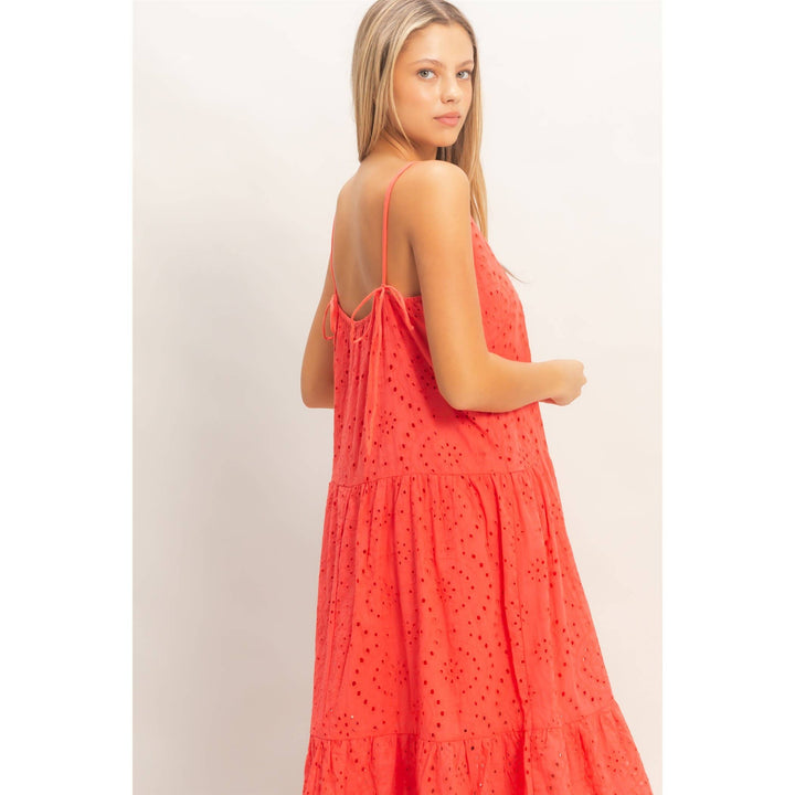 Dresses - Tiered Spaghetti Strap Maxi Dress - - Cultured Cloths Apparel