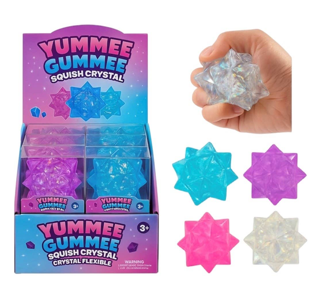 Accessories, Toys - Yummee Gummee Squish Crystal with Shiny Foil - - Cultured Cloths Apparel