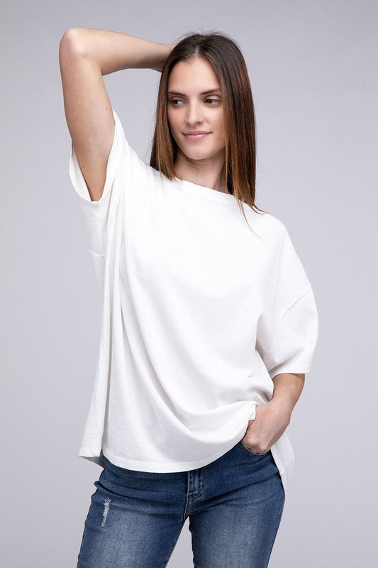 Women's Short Sleeve - Oversized T-Shirt - OFF WHITE - Cultured Cloths Apparel