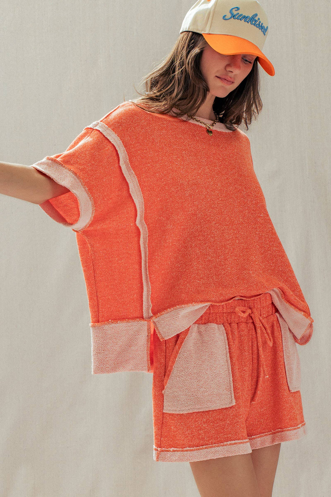 Reverse Seam Terry Two-Piece Set