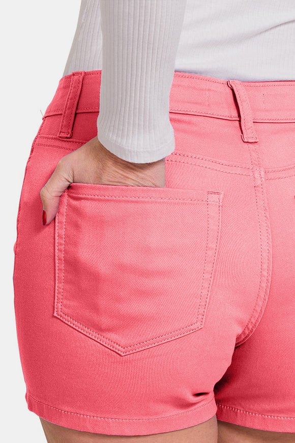 Women's Shorts - Zenana High Waist Denim Shorts -  - Cultured Cloths Apparel