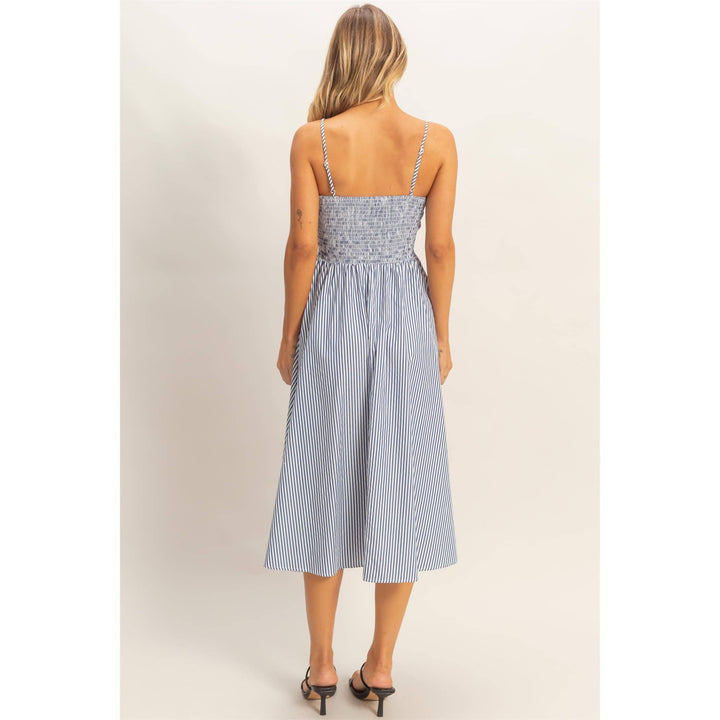 Striped Spaghetti Strap Dress