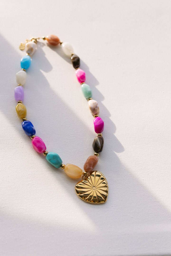 Accessories, Jewelry - Color Lover Heart Necklace - - Cultured Cloths Apparel