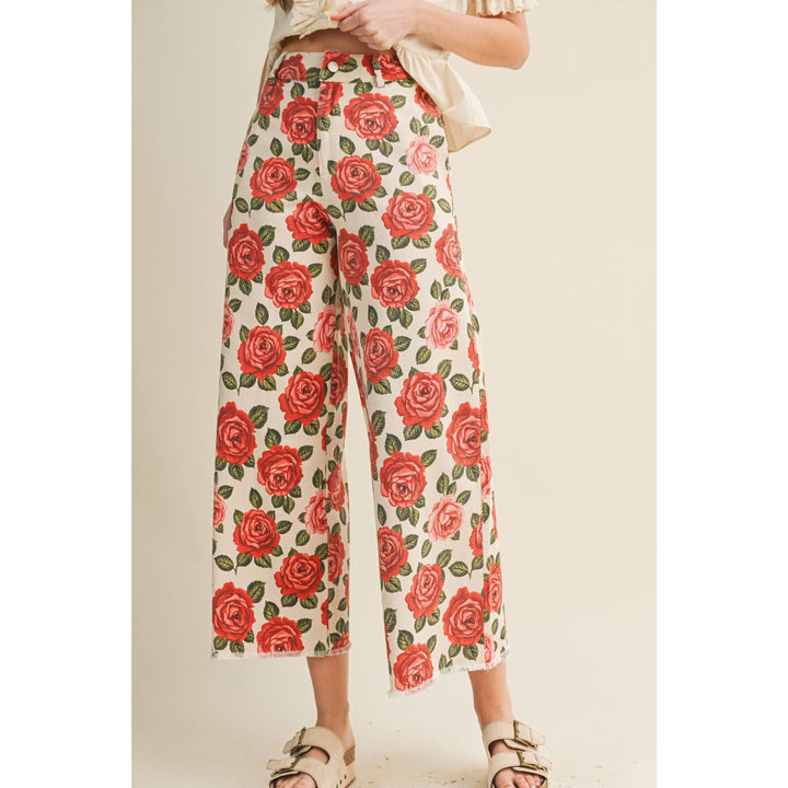 Pants - Rose Garden Heirloom Romance Tailored Pants - - Cultured Cloths Apparel