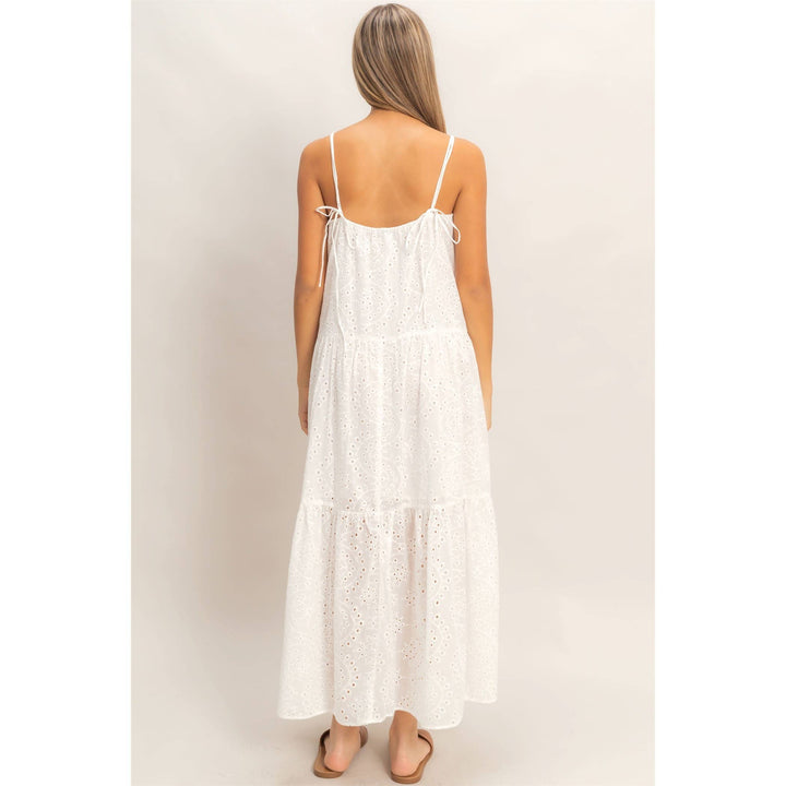 Dresses - Tiered Spaghetti Strap Maxi Dress - - Cultured Cloths Apparel