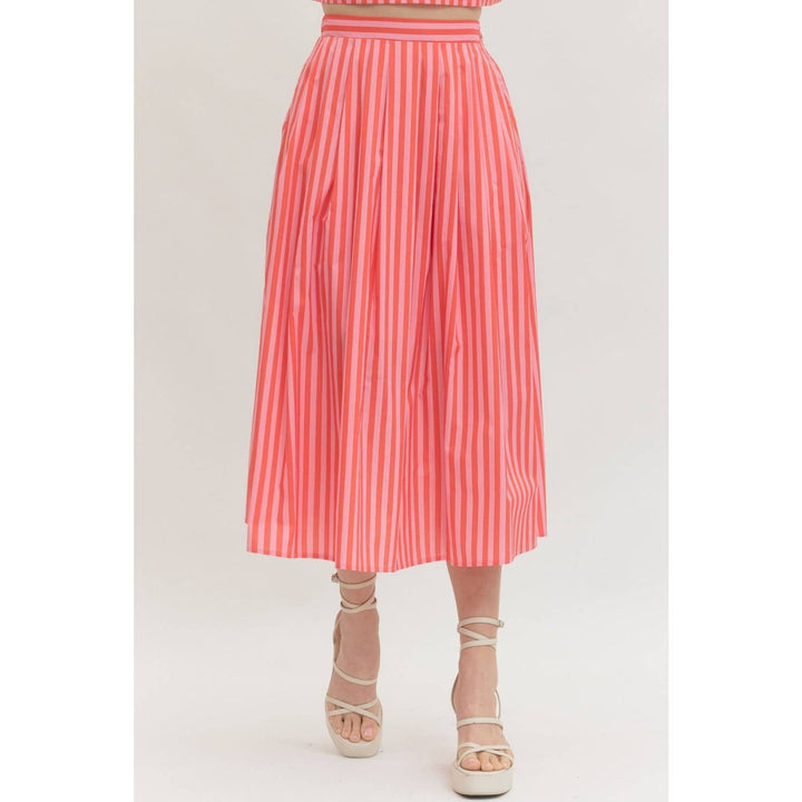 Women's Skirts - Striped midi skirt - - Cultured Cloths Apparel