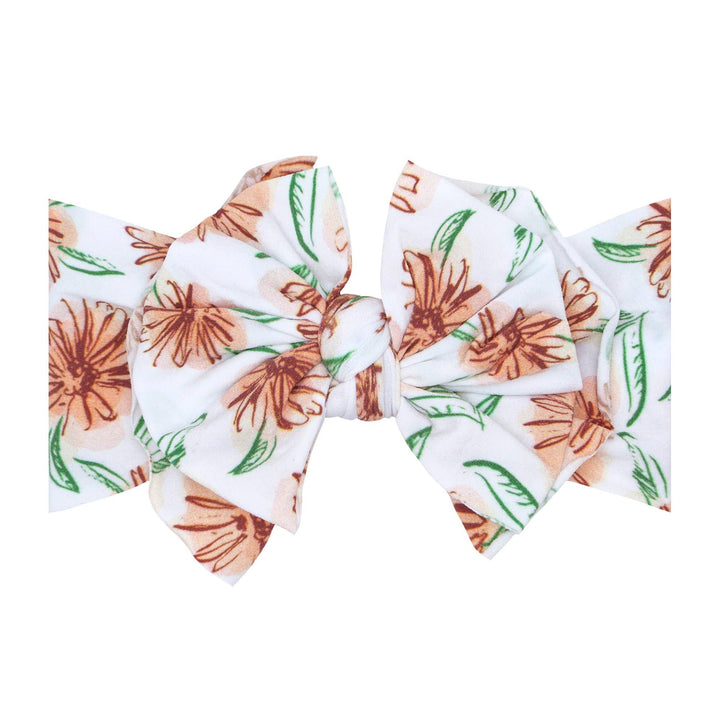Accessories - Baby Bling® Printed FAB® soft nylon bow headband - - Cultured Cloths Apparel