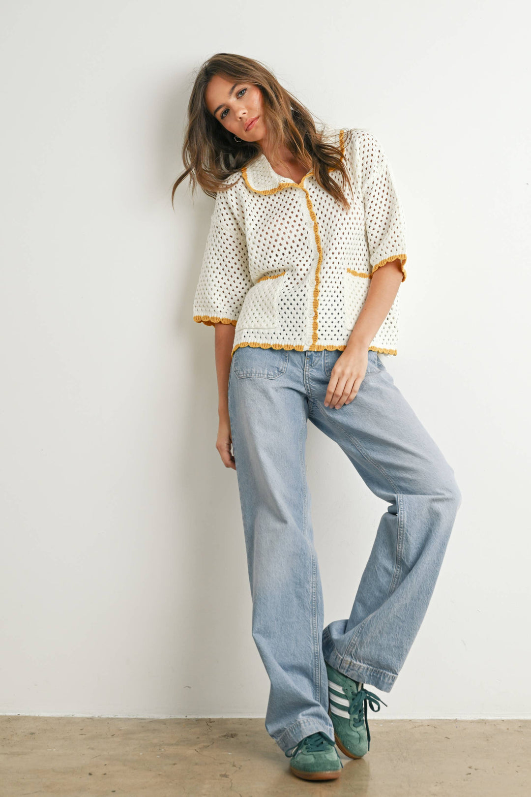 Urban Vibe Crochet Sweater Top